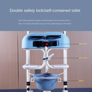 Máquina <span class=keywords><strong>de</strong></span> Transferencia Hidráulica Multifuncional para el Hogar con Frenos en las Cuatro Ruedas, Silla Cómoda para el Cuidado <span class=keywords><strong>de</strong></span> <span class=keywords><strong>Ancianos</strong></span> y Personas con Discapacidad - Product Image 3