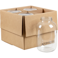 Conserves alimentaires, épices, fermentation, mise en conserve, bocal en verre à large ouverture de 10, 20 gallons, bocal en verre de 1 gallon avec couvercle