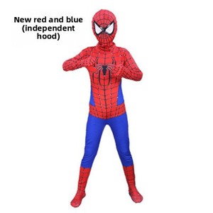 Costume de dessin animé <span class=keywords><strong>Spiderman</strong></span> XJ pour enfants, taille personnalisée, unisexe, déguisement fantaisie, combinaison de fête d'Halloween, polyester - Product Image 4