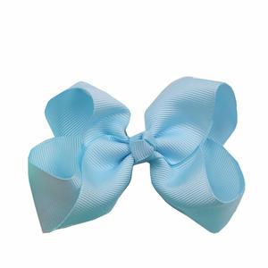 Aksesoris rambut anak-anak grosir pita rambut butik Grosgrain 10x7cm dengan klip - Product Image 5