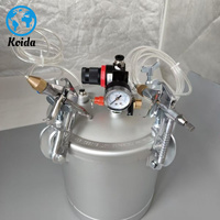 Seau à pression de pot de revêtement texturé d'alimentation 10L et machine de pulvérisation de chaussures