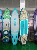 Planche de SUP gonflable familiale pour 2 personnes avec sac à dos à point de chute accessoire de paddle pour la plage