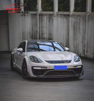M Style demi-Fiber de carbone voiture pare-chocs avant menton garde-boue fusées moteur capot large Kit de carrosserie pour Porsche Panamera 971