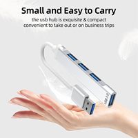 Alüminyum 4 Portlu USB 3.0 Hub USB OTG Çoklayıcı Genişletici Fare Klavye Flash Bellek U Disk Yazıcı Cep Telefonu Kamera için