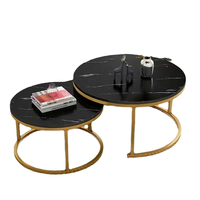 Table d'appoint circulaire moderne de style nordique, légère et luxueuse, pour salle à manger et salon, en métal