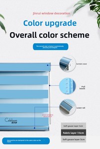 Hot bán dày Shading rắn màu <span class=keywords><strong>Zebra</strong></span> rèm, tùy chỉnh cho sử dụng điện trong văn phòng khách sạn - Product Image 3