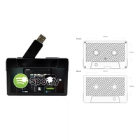 Clé USB promotionnelle en forme de cassette audio avec logo OEM, 4 Go, 8 Go, 16 Go, 32 Go