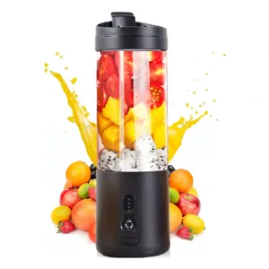 Ligkevan Electric Fruit Juice Maker 530ML Blender Summer Smoothie Blending Rechargeable Mini USB Mixer Personal Portable Blender