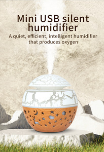 Mini USB hương liệu khuếch tán siêu âm độ ẩm bầu trời đầy sao mô hình sương mù Maker cho bé hộ gia đình & Máy tính để bàn sử dụng - Product Image 4