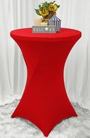 Nappe ronde en polyester extensible en spandex de couleur personnalisée pour les banquets de mariage, les buffets, les restaurants et les salles à manger