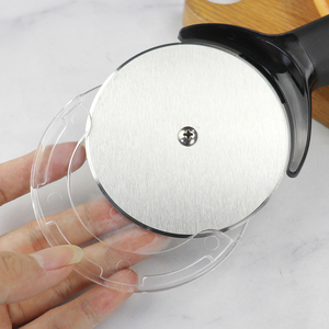 High Quality Multifunctional Pizza Slicer Stainless Steel Pizza <b>Wheel</b> Cutter with Protective Cover and <b>Plastic</b> Handle - Product Image 4