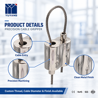 Kit de suspension à câble métallique double face avec pince de serrage de précision autobloquante pour panneaux d'éclairage de plafond