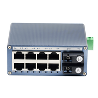 Convertisseur de média Ethernet industriel Mini 1000 Mbps 1-8 ports RJ45 SC/FC/SFP Fibre Optique Compact Montage sur rail DIN 0-20 KM