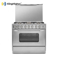 Cuisinière à gaz commerciale avec four, 6 brûleurs, cuisinière à gaz autonome en acier inoxydable, cuisinière multifonctionnelle pour restaurant, cuisinière à gaz pour hôtel