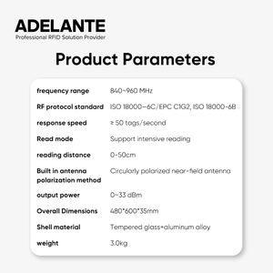 840-960MHz çip terminali uzun menzilli <span class=keywords><strong>UHF</strong></span> etiket yazıcısı <span class=keywords><strong>RFID</strong></span> kart veren erişim kontrolü kart okuyucu - Product Image 3