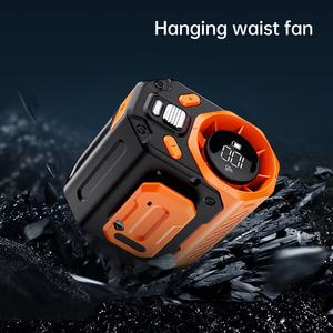 Ventilatore da vita Turbo a 100 velocità |   Raffreddamento Portatile Senza Mani per Lavoratori Edili e all'Aperto |   <span class=keywords><strong>Power</strong></span> <span class=keywords><strong>Bank</strong></span> e Torcia 3-in-1 - Product Image 5