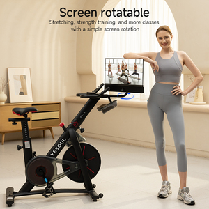 Bicicleta de Ciclismo Indoor Profesional para Fitness, Uso Doméstico, Control Magnético de Acero, Pantalla LCD, Transmisión por Correa, Alta Calidad, <span class=keywords><strong>YESOUL</strong></span> 120 kg - Product Image 2