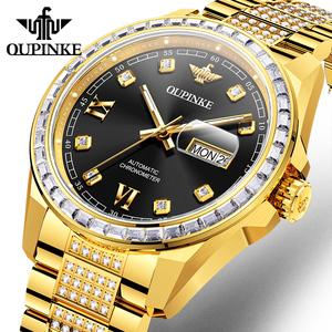 OUPINKE 3328 <span class=keywords><strong>Relojes</strong></span> Mecánicos de Movimiento Japonés Automático con Logotipo Personalizado, Resistentes al Agua y de Alta Calidad para Hombre - Product Image 1