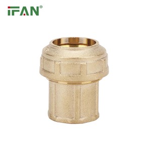 IFAN Hot Bán tùy chỉnh Brass nén phù hợp 20-63 mét 1/2 "-2" Ổ cắm khuỷu tay Adapter PE Brass phụ kiện - Product Image 6