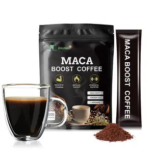 Maca Boost caffè di energia istantanea caffè in polvere organico a base di erbe naturale Tongkat Ali vitalità potere nero sano caffè per gli uomini