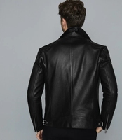 Veste en cuir personnalisée chaude de haute qualité pour homme en cuir