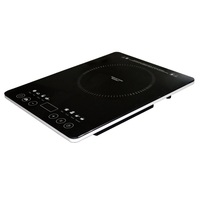 Tuya App kontrollü taşınabilir tek brülör indüksiyon ocak ince boyutu elektrikli seramik Panel soba dokunmatik RV kullanımı Hotpot Fry