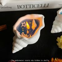 Duftkerzen mit Sternenhimmel-Muscheldesign |   Luxuriöse Gelwachskerzen mit Ozean-Thema für Heimdekoration & Hochzeitsgeschenke im Großhandel