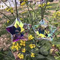 Attrape-soleil en cristal AB Star, prisme en verre à facettes, ornement suspendu, attrape-soleil en cristal pour la décoration de fenêtre