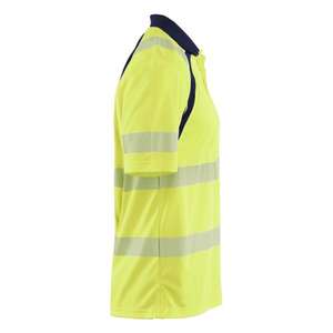 BLAKLADER - 359510133389XS Polo Hi-Vis con protección UV Hi-vis Amarillo/Azul Marino-EAN 7330509926666 ROPA DE TRABAJO DE LA HI-VIS - Product Image 4