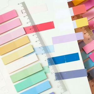 1400 Sheet Pet Self-Adhesive Sticky Notes 7 Styles with Index Tabs/Divider Morandi Color Fresh Memo <b>Pad</b> Label Sticker - Product Image 6