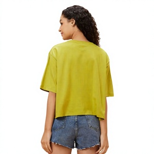 Fabricante de Camisetas Estampadas para Mujer, Camiseta Gráfica de Jersey Suave, Manga Corta, Diseño Personalizado, Venta al Por Mayor - Product Image 4