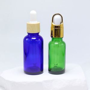 Essential Oil <b>Bottle</b> Clear Matte White Frosted Black Amber 5ml 10ml 15ml 20ml 1oz 2oz 3oz Glass <b>Dropper</b> <b>Bottle</b> With Gold <b>Dropper</b> - Product Image 2