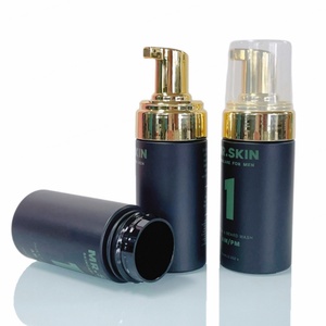 100ml 120ml 150ml High Quality Black Pet <b>Bottle</b> and Gold <b>Pump</b> Matte Black Foam <b>Pump</b> <b>Bottle</b> with Gold <b>Pump</b> Head - Product Image 4