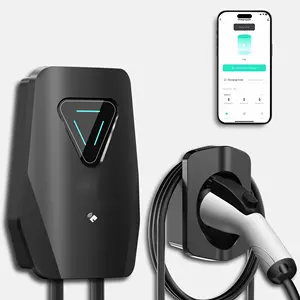 China Manufacturer Lekki EV Charger 7kw 11kw 22kw App Control Led Touch Id AC Car Charger