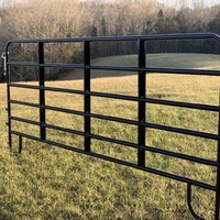 Haute qualité 6ft 12ft Heavy Duty utilisé panneaux de clôture de cheval en métal panneaux de stylo ronds panneaux de bétail de bétail panneaux de corral de cheval