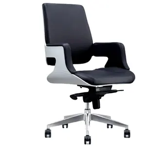 Bürostuhl mit mittlerer Rückenlehne Büromöbel moderner Bürostuhl aus Leder 36054-09B