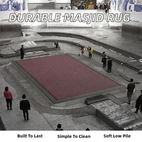Tapis de prière musulman durable et résistant en nylon/laine, réversible, adapté aux animaux domestiques, résistant aux taches, pour usage commercial
