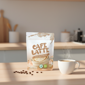 Caffè Latte Glowming Shape dal Gusto Dolce, Caffè Latte alla Moringa in Bustina, Alimento Benessere Dimagrante - Product Image 1
