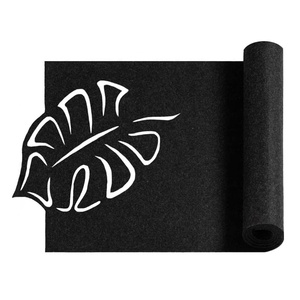 Chịu nhiệt bảng bảo vệ khăn trải bàn hình chữ nhật 40x150 lá thiết kế chất lượng cao màu đen cảm thấy bảng <span class=keywords><strong>Runner</strong></span> - Product Image 1