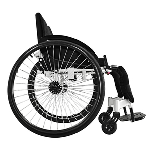 Sillas de ruedas con marco de silla de aluminio deportivo Manual ligero a precio barato a la venta - Product Image 2
