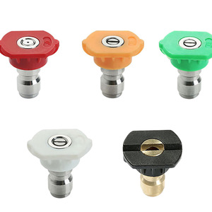 หัวฉีดเครื่องฉีดน้ำแรงดันสูง 1/4 นิ้ว แบบเชื่อมต่อเร็ว สแตนเลส 5 สี สำหรับทำความสะอาดงานหนัก - Product Image 1