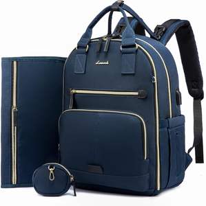 Muestra Gratuita, Bolsa de Pañales de Viaje para Mamá, de Gran Capacidad, con Abertura Amplia, de Cuero Vegano PU, Personalizable - Product Image 5