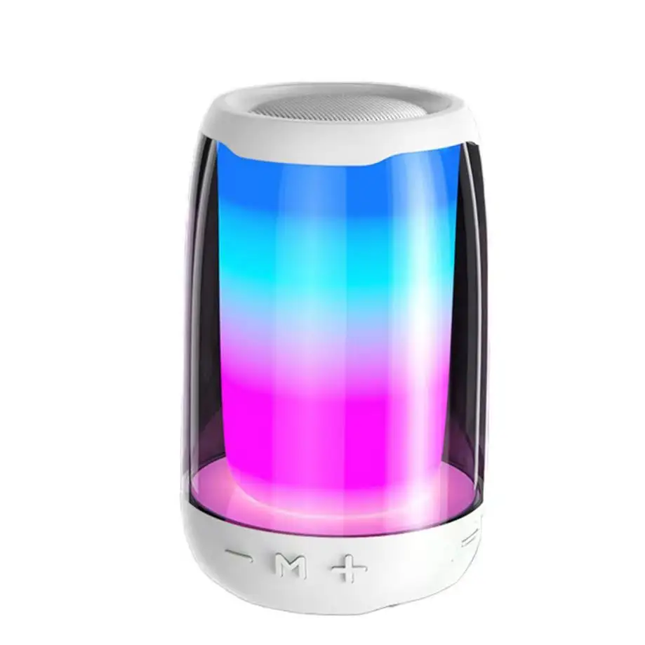 2024 en iyi satış sıcak yeni PLUSE5 müzik melek mini boombox taşınabilir hoparlör RGB renkli kızdırma tüpü yığını mini bluetooth hoparlör
