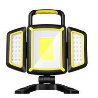 Lampe de travail LED portable, 5 modes d'éclairage, base magnétique, batterie rechargeable, lampe torche COB, atelier, urgence, indice de protection IP44