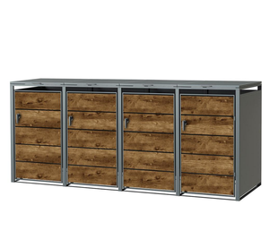 Poubelle extérieure en acier galvanisé de style moderne à bas prix d'usine de la Chine 240L pour abri de <span class=keywords><strong>jardin</strong></span> - Product Image 1