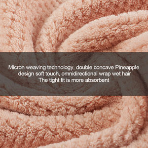 غطاء رأس للاستحمام من الألياف الدقيقة فائق الامتصاص سريع الجفاف بالجملة حسب الطلب - Product Image 2