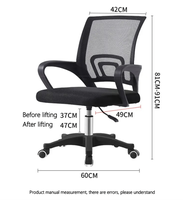 Chaises de bureau multifonctions 2026, sillas para oficina, chaise de bureau ergonomique pivotante en maille pour réunion, conférence