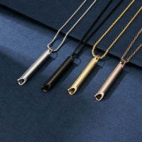 Collier anti-stress en acier inoxydable pour la méditation, la relaxation et la réduction de l'anxiété, pour femmes et hommes