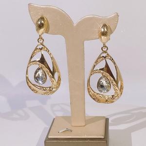 Yulaili brillant creux grandes boucles d'oreilles avec cristal fabuleux usine fabrication Hotselling mariée mariage bijoux Boho fête pédants - Product Image 1