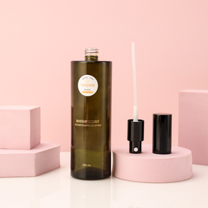 Nouvelle conception de flacon pulvérisateur rond vert de luxe de 200 ml avec étiquette personnalisée, emballage d'huile essentielle parfumée - Product Image 6